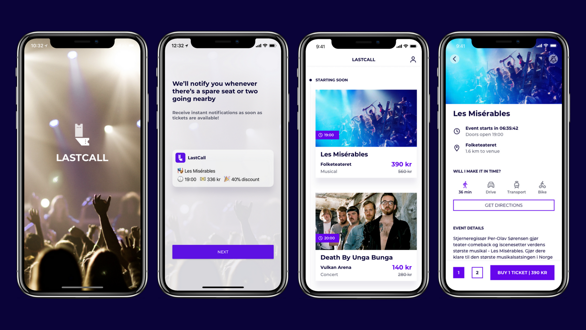 Med Last Call får arrangører solgt de siste billettene samtidig som brukerne av appen får tilgang til rabatterte billetter på arrangement de kanskje ikke visste om. 