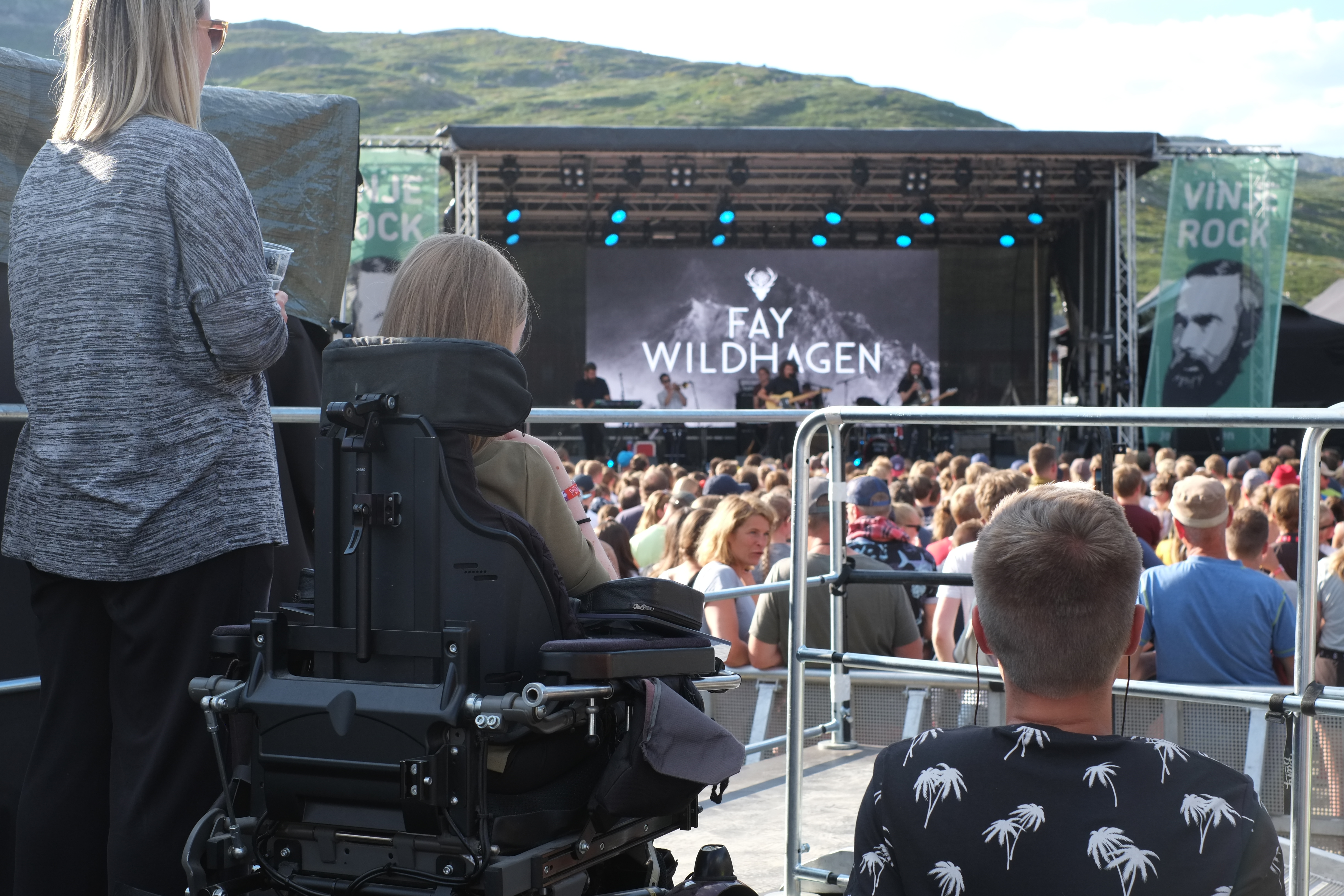 Vinjerock har vært med i prosjektet Tilgjengelighet Kultur-Norge og fått støtte av NKA til arbeidet med tilgjengelighet på sitt arrangement. Foto: Marte Tangen.